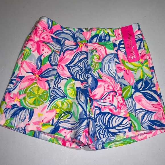 Lilly Pulitzer NWT Ariana Stretch Shorts Havana Cocktail Size 00 - Picture 9 of 13
